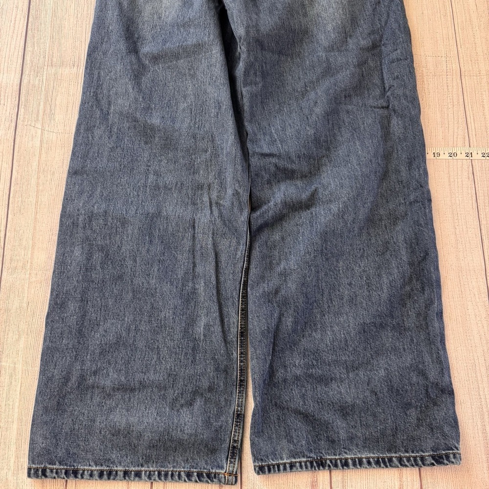 House of Harlow 1960 Studded Wide Leg Jeans Womens Size 6 Blue Denim Inseam 30" - Picture 10 of 10